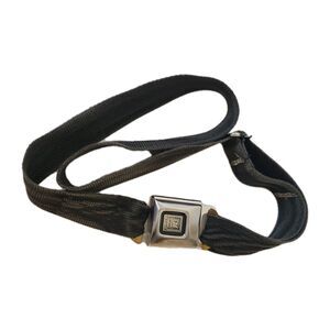 Vintage Firestone RCF-67 Seat Belt Buckle Belt | Distressed Industrial Style